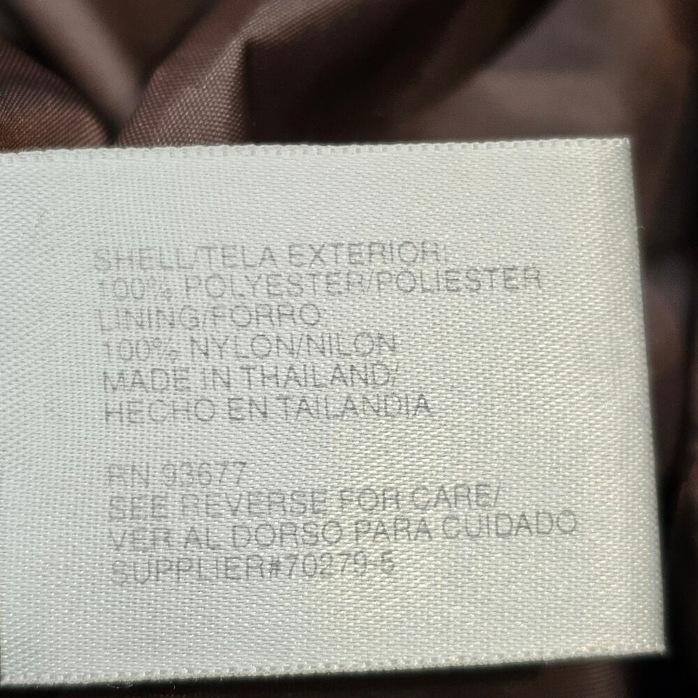 Jacqueline Ferrar Button Up Mid Length Lined Coat Brown Velour Collar Large - Picture 5 of 8